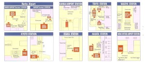 Back of Exchange Order showing locations of JR travel offices